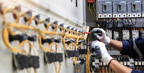 Professional Electrician technician working in Worcester, MA